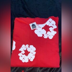 Denim tears hoodie red